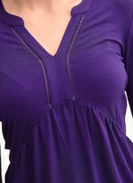 Skjorta med broderie anglaise 