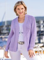 Kofta i garn med melerad effekt 