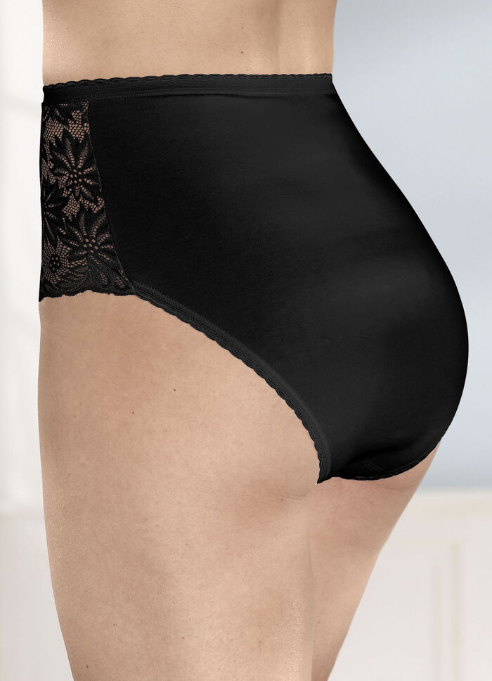 Fyrapack trosor med blommig elastisk spets, 