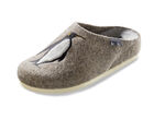 Toffel i ullfilt BEIGE