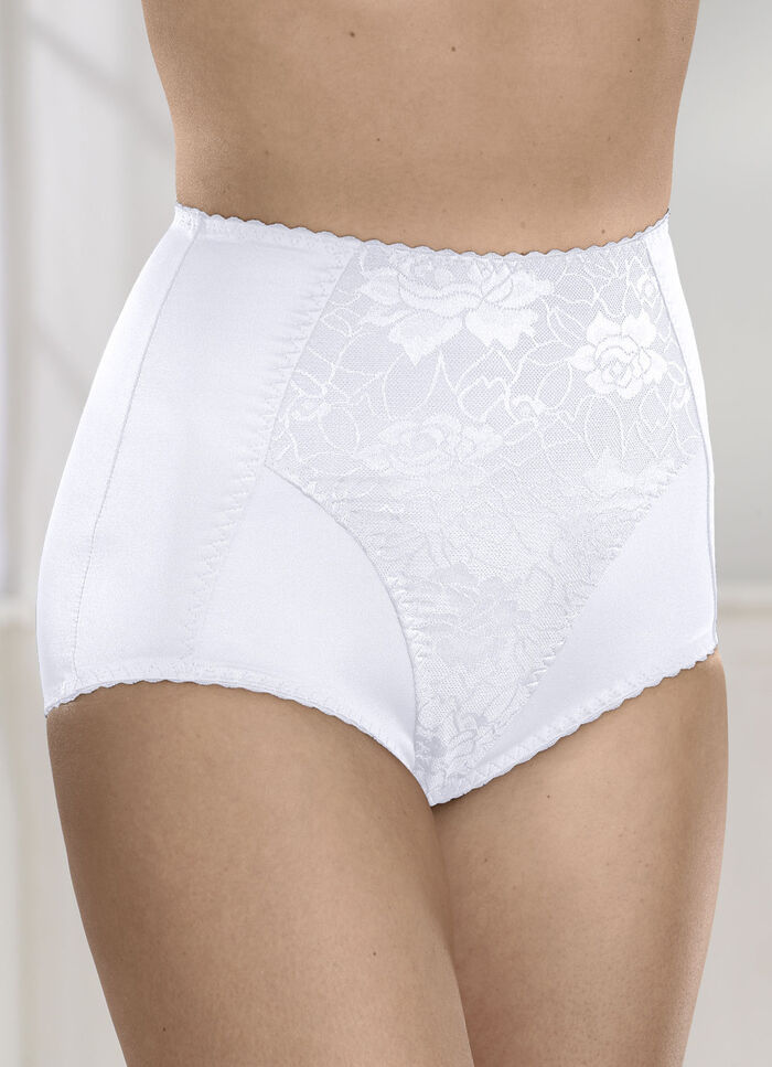 Gördel med jacquardmönster 2X VIT