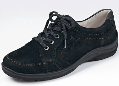 Waldl&auml;ufer, bekv&auml;ma damskor med sn&ouml;rning, bredd H, med uttagbar fotb&auml;dd 