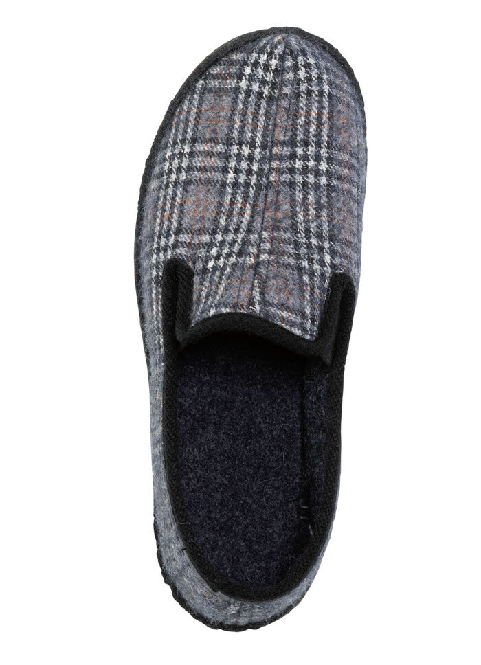 Textiltofflor med anatomiskt formad fotbädd BLÅGRÅ-MÅNGFÄRGAD