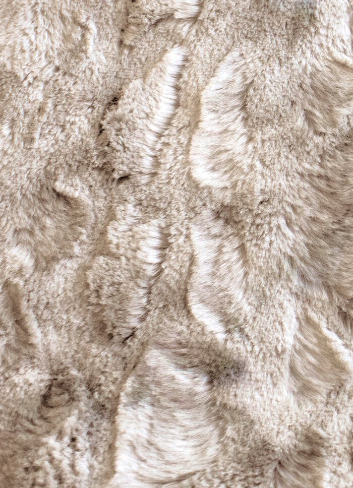 XXL elektrisk filt i lammskinnslook BEIGE