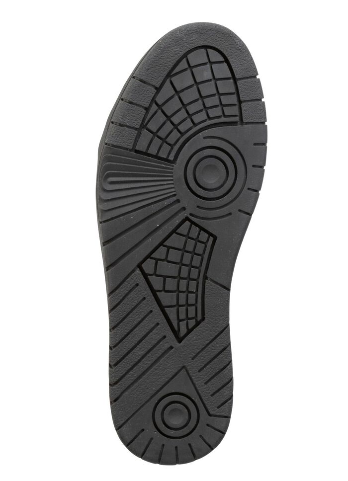 Ranger-sko med sn&ouml;rning av mjukt skrynkligt lackl&auml;der RUBINR&Ouml;D-SVART