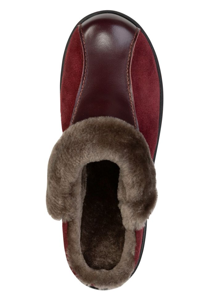 ELENA EDEN, varma tofflor f&ouml;r damer, bredd H, med lammskinn 