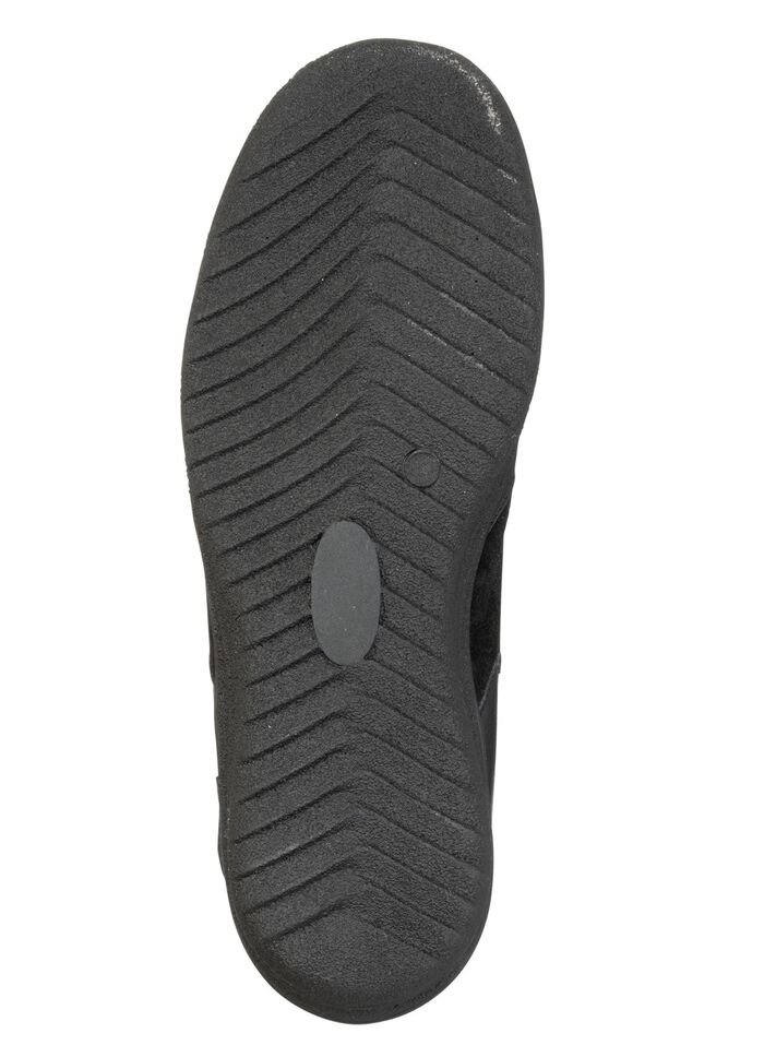 ELENA EDEN, fodrade damst&ouml;vletter, vinterskor, bredd H, med lammskinn SVART