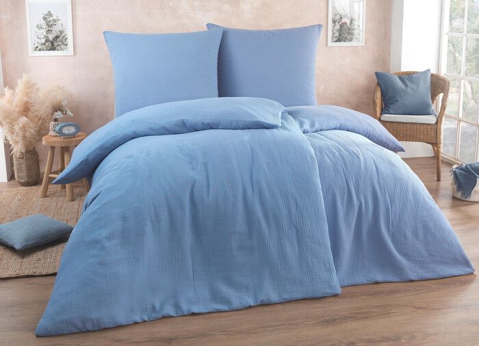 Mjukt s&auml;ngkl&auml;desset i h&ouml;gkvalitativ musselin 