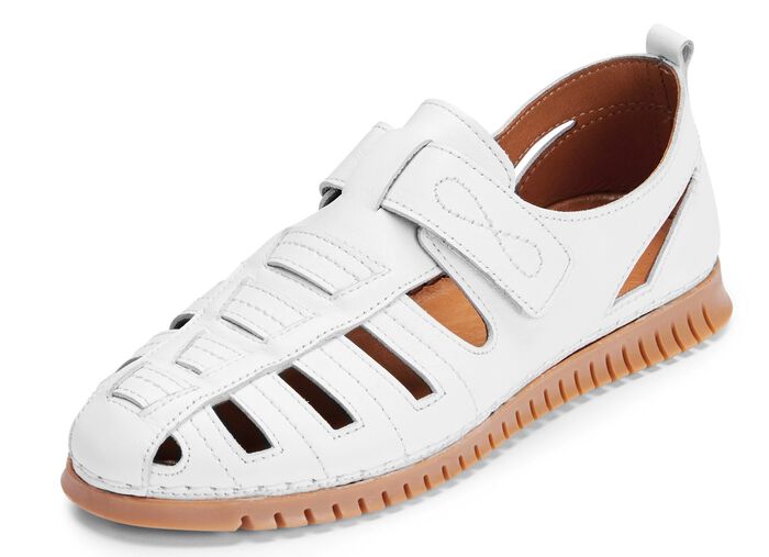 Gemini tofflor med luftiga &ouml;ppningar VIT