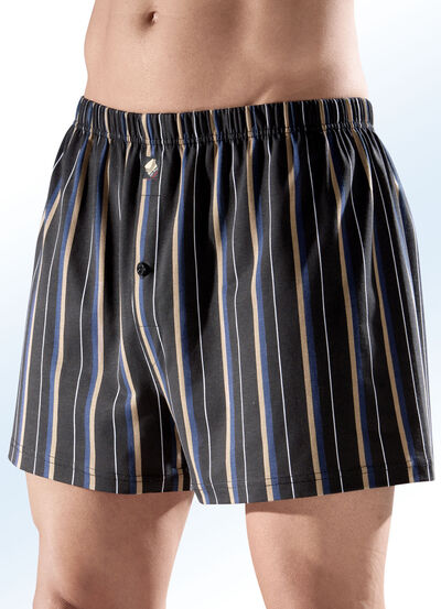 Fyrapack boxershorts med randig design, , large