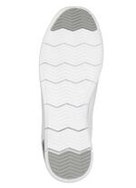 ELENA EDEN, bekv&auml;ma damsneakers, vidd G, med uttagbar fotb&auml;dd VIT-SILVER