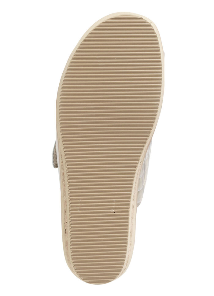 ELENA EDEN mulor gjorda av krokodilpräglat patent och nappaläder BEIGE