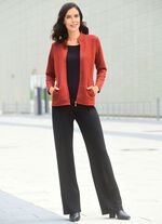 Skjortjacka med hel dragkedja 