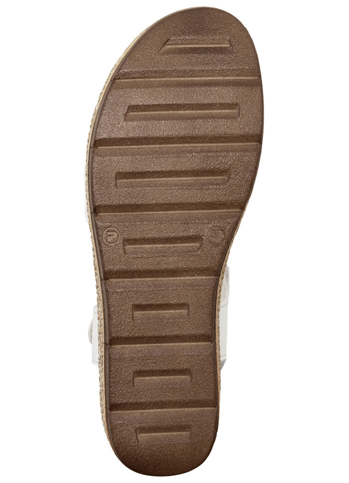 Andrea Conti barsandal gjord av nappaläder i kohud VIT