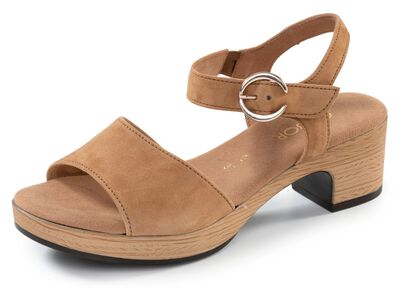 Gabor, eleganta damsandaler, vidd G, med res&aring;rband 