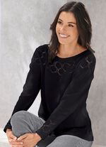 Tr&ouml;ja gjord av h&aring;llbart &aring;tervunnen bomull SCHWARZ