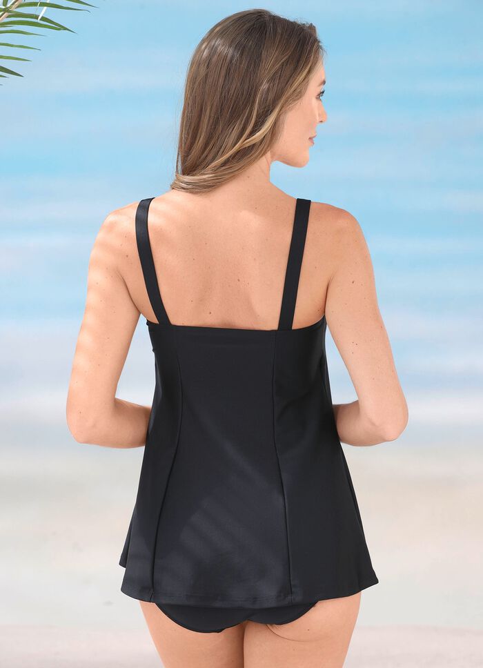 Schwab baddr&auml;kt i bandeauform, med kjol och hel korsett 