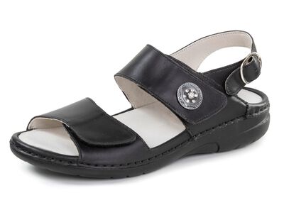 Ranger-sandal med metallsmycken med strass 