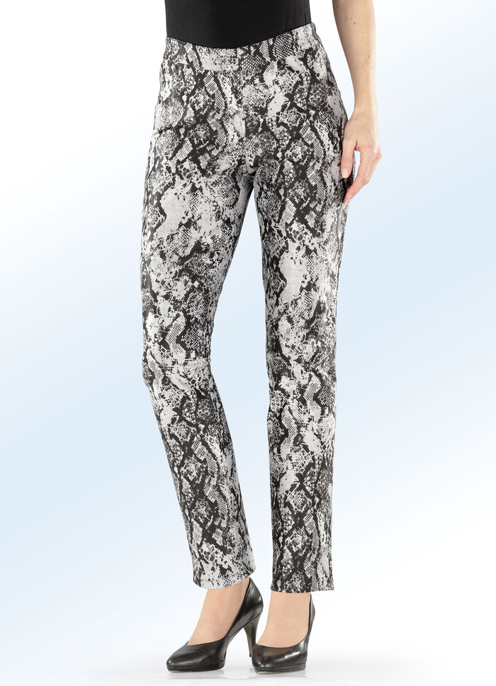 Trendiga, praktiska v&auml;ndbara byxor SVART-GR&Aring;