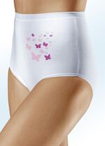 Fem paket trosor med fj&auml;rilstryck 