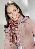 Scarf med fantasimönster 