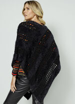 Poncho i garnmix 
