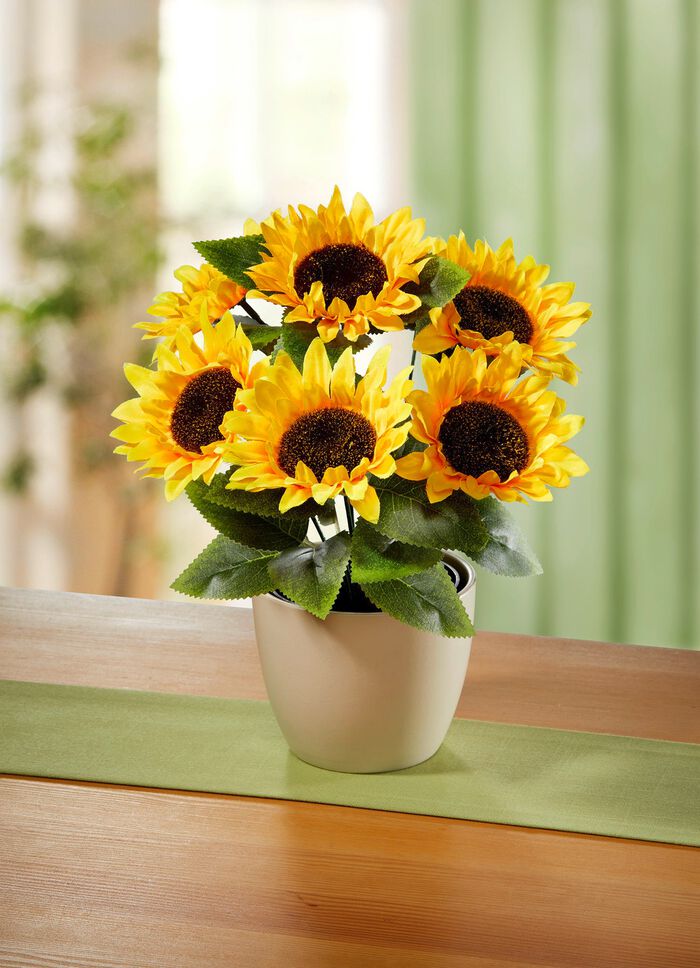 Arrangemang med solrosor 