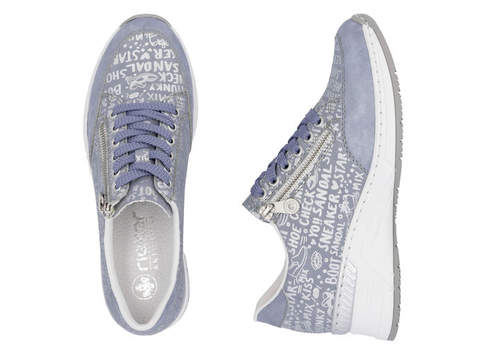 Rieker sneakers med snörning av tryckt syntetmaterial, 