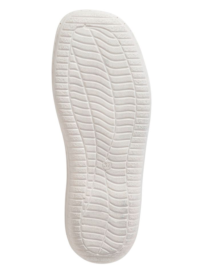 ELENA EDEN tofflor med luftiga &ouml;ppningar VIT