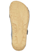 Gemini, sommarmulor för kvinnor, vidd G, tillverkade av läder JEANS