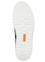 Sportiga damskor med sn&ouml;rning, bredd H, med uttagbar fotb&auml;dd BLAU