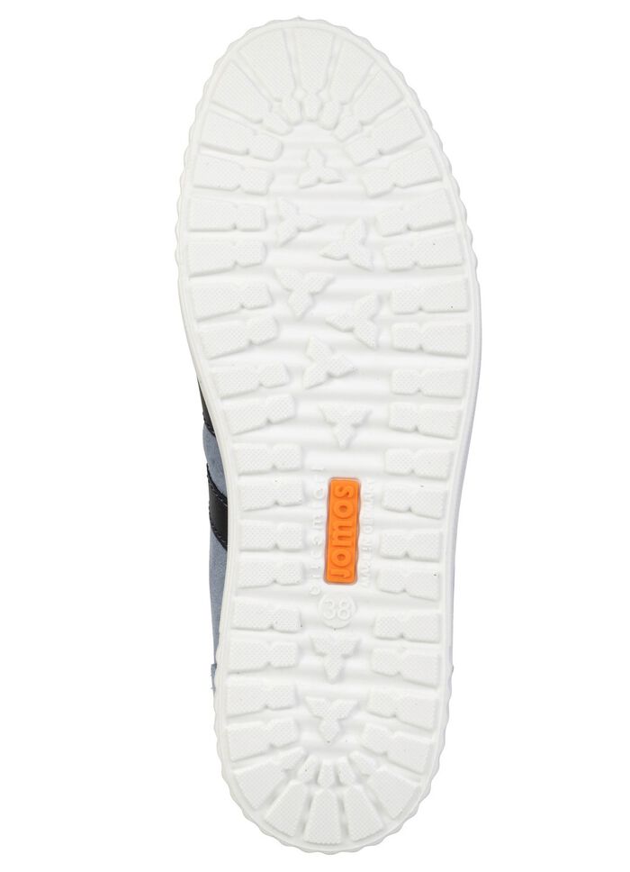 Sportiga damskor med sn&ouml;rning, bredd H, med uttagbar fotb&auml;dd BLAU