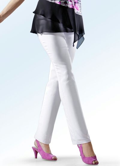 H&ouml;gt elastiska byxor 