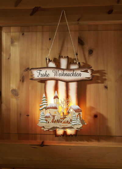 Upplyst vägghängare 