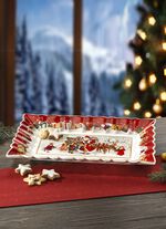 Serveringsfat med magiskt tomtemotiv 