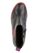 Gemini ankelboots gjorda av nappal&auml;der i kohud med kontrasterande r&auml;nder 