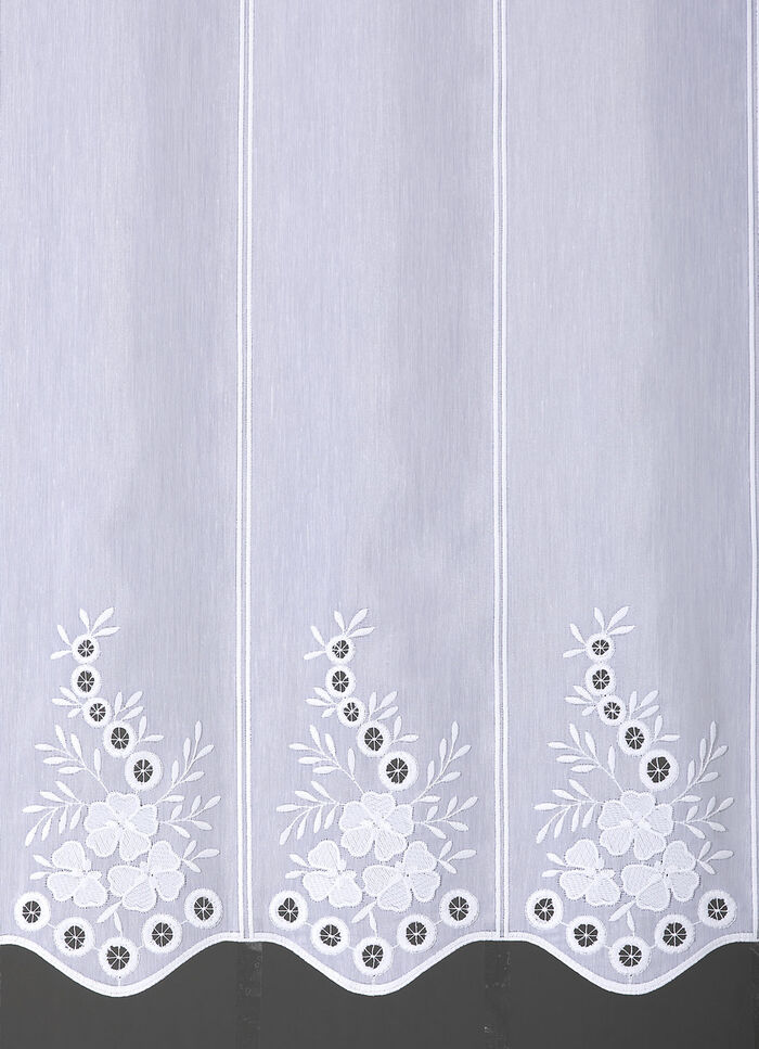 Broderad kort persienn med böjd finish 