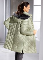 Kort dunjacka med avtagbar huva VASSGR&Ouml;N