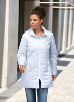 Jacka med en distinkt minimal design SILVER GRÅ-VIT