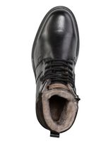 Sn&ouml;rst&ouml;vlar med &auml;kta lammskinnsfoder SVART