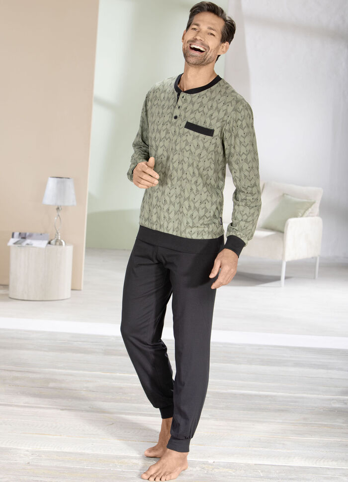 Comte pyjamas med knappslå och muddar, 