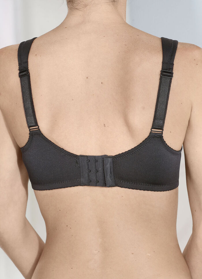 Viania tvåpack bygelbehåar med elastisk spets 1X SCHWARZ, 1X SEKT