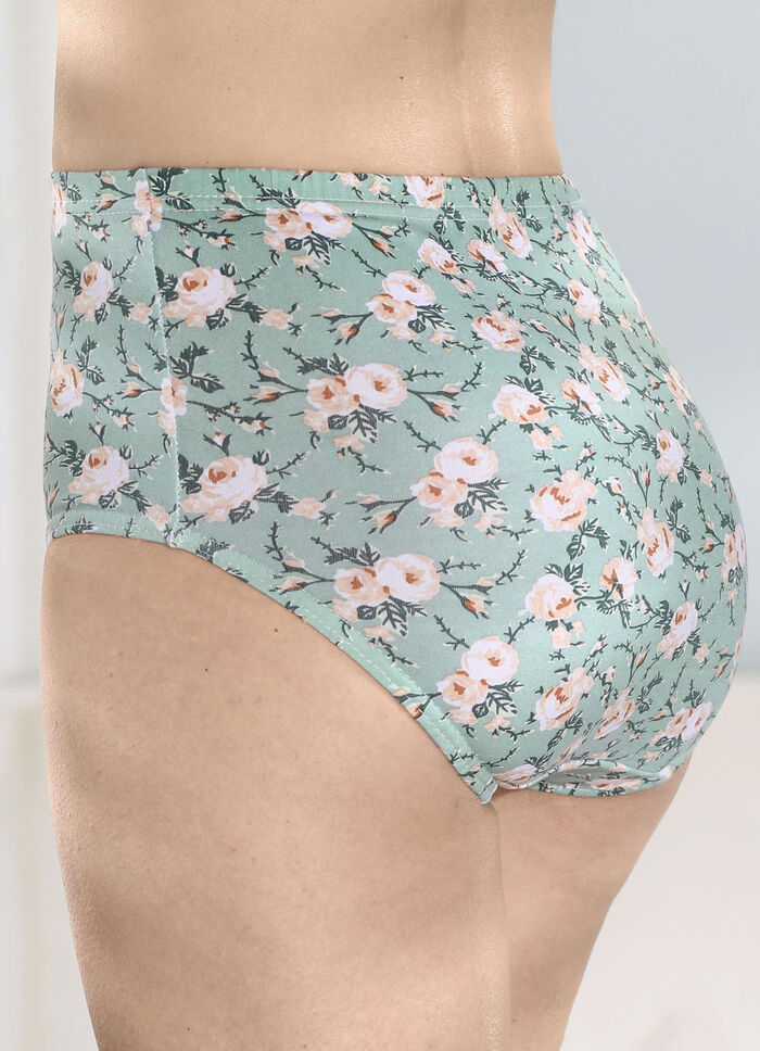 Fyrapack trosor med fin blommig design, 