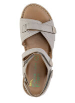 ELENA EDEN sandal med kontrasterande detaljer TAUPE