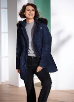 L&aring;ng jacka med rovdjursp&auml;lsdesign 