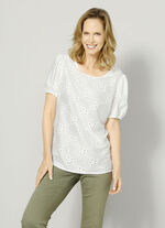 Kombistark slip-on blus ECRU