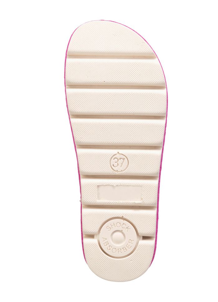 Laurina, trendiga damtofflor, vidd G, med anatomiskt formad fotb&auml;dd 