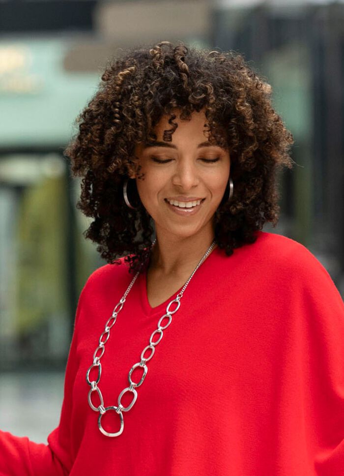 Elegant halsband med ovala l&auml;nkar 