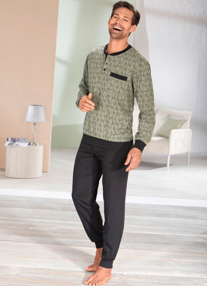 Comte pyjamas med knappsl&aring; och muddar 