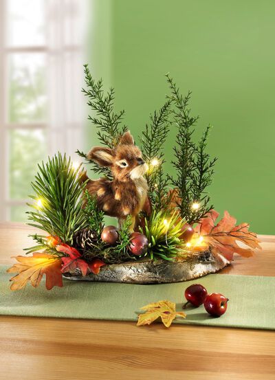 Upplyst h&ouml;st arrangemang 